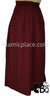 Burgundy - Basics Plain Skirt by BintQ