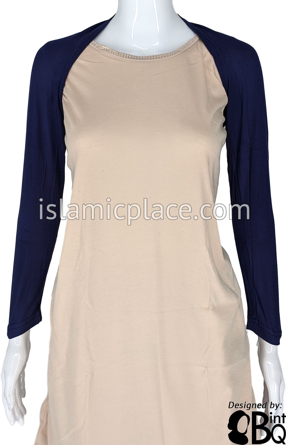 Navy Blue - Connected Full Bolero Sleeve