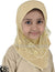 Khaki - Daisy Sketch Hijab Al-Amira - Girl size (1-piece) - Design 2