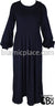 Navy Blue - Sumera Chic Abaya with Baby Doll Inspired Pleats by BintQ - BQ93