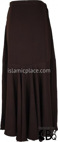 Brown - Sumera Full Swing Skirt by BintQ - BQ67