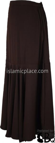 Brown - Sumera Full Swing Skirt by BintQ - BQ67