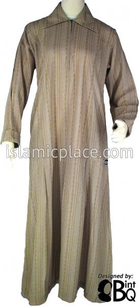 Tan - Zainab Abaya with Collar by BintQ - BQ91