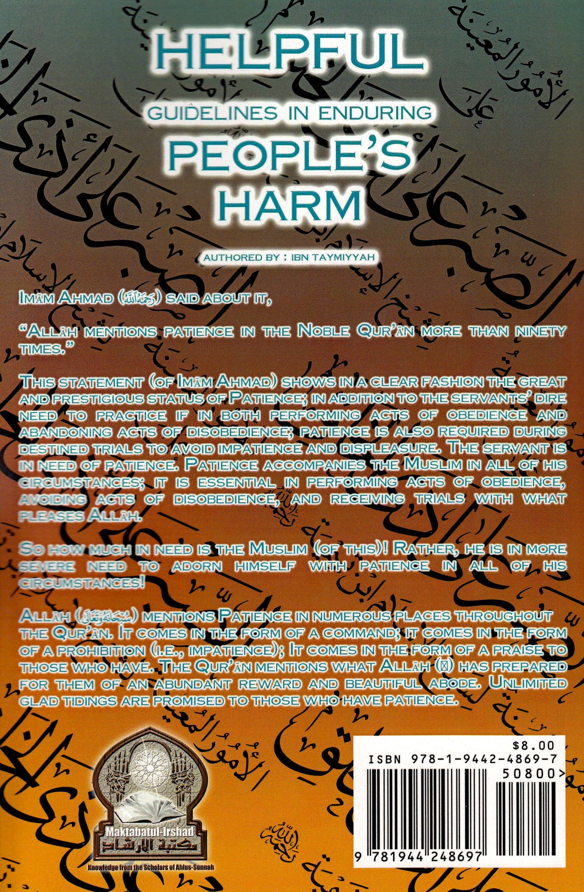 Helpful Guidelines in Enduring People's Harm