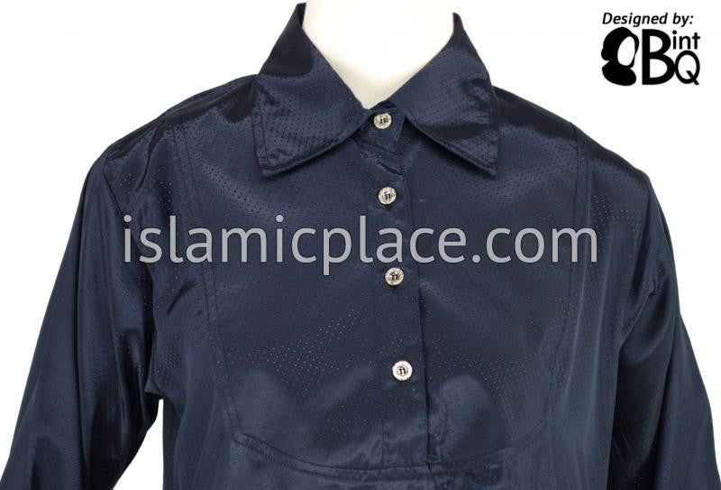 Navy Blue - Abida Abaya by BintQ - BQ117