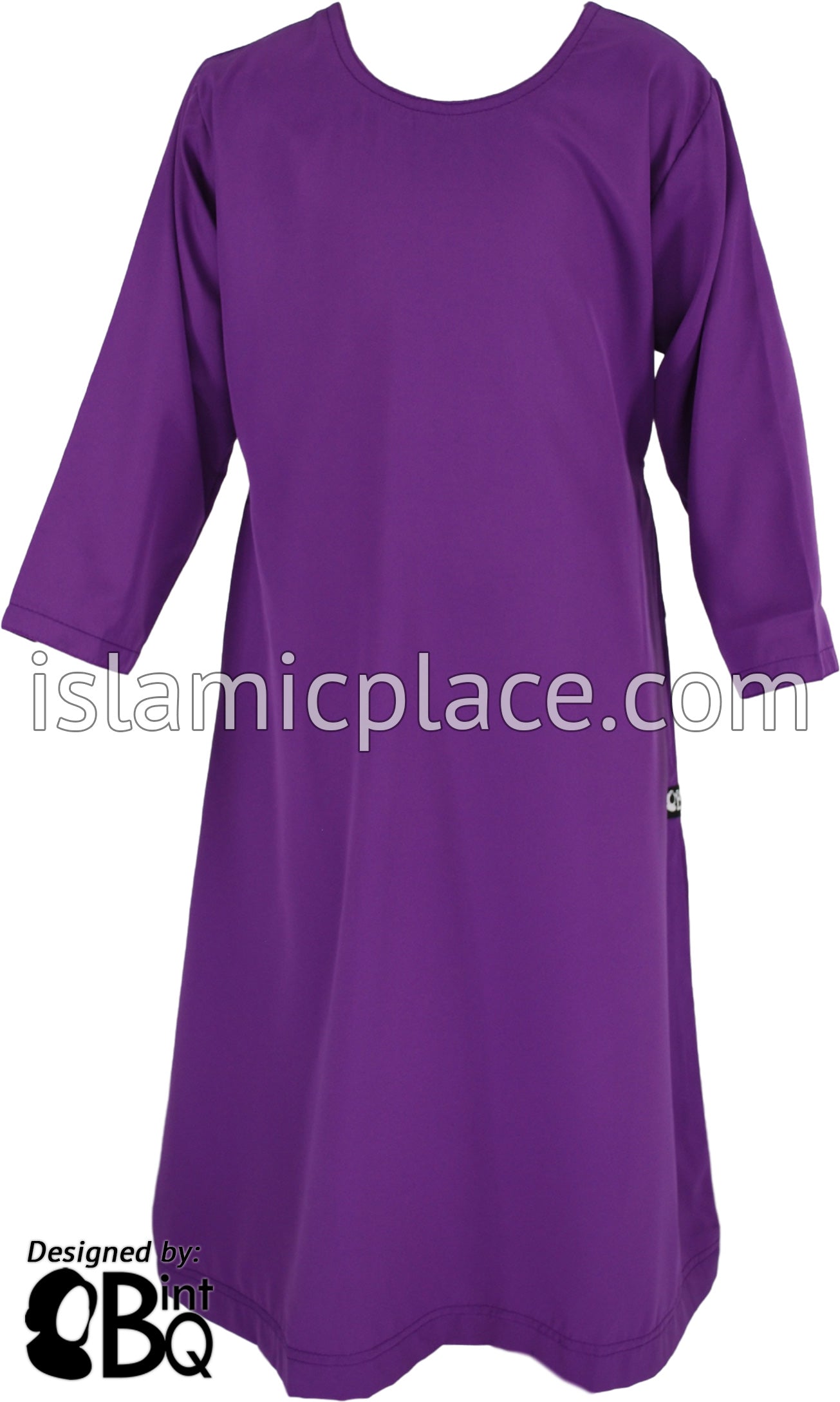 Purple - Girl's Basics Plain Abaya by BintQ
