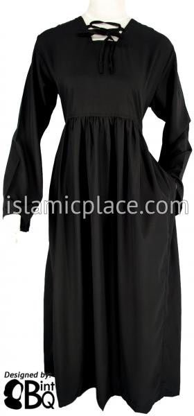 Black - Yaminah Swing Abaya by BintQ - BQ42