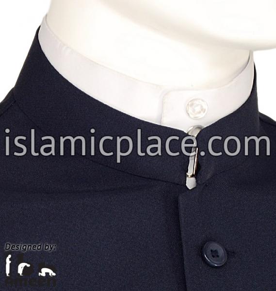 Navy Blue - Shaykh Waistcoat Vest by Ibn Ameen