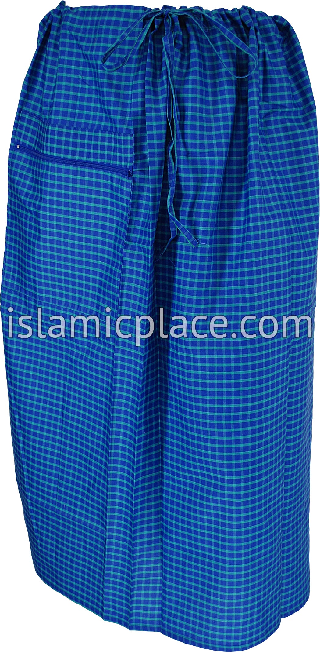 Violet, Green - Plaid Design Men Lungi Izar