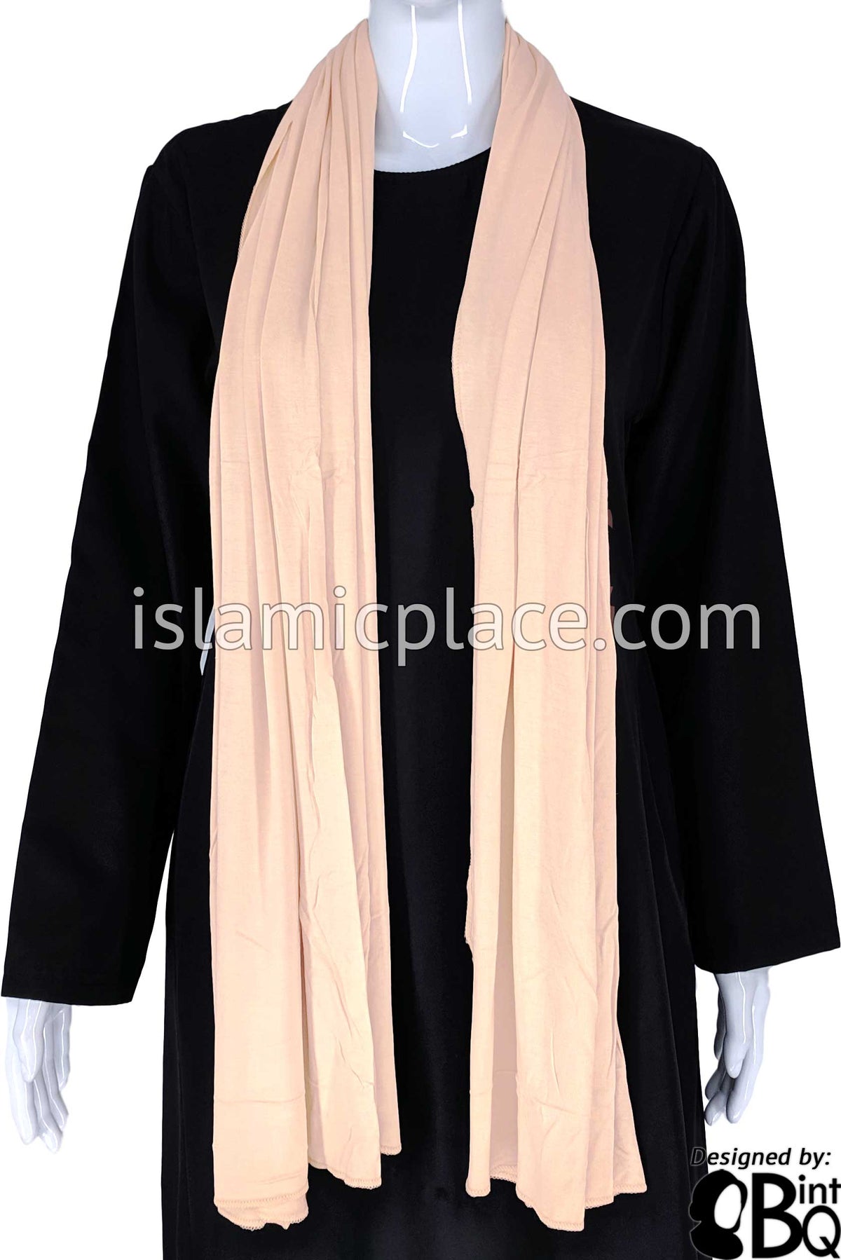 Warm Ivory Plain - Jamila Jersey Shayla Long Rectangle Hijab 30"x70"