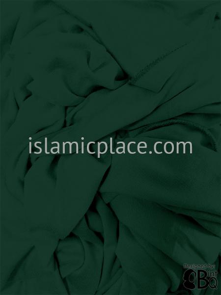 Sea Weed Green Plain - Jamila Jersey Shayla Long Rectangle Hijab 30"x70"