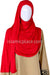 Red Plain - Jamila Jersey Shayla Long Rectangle Hijab 30"x70"