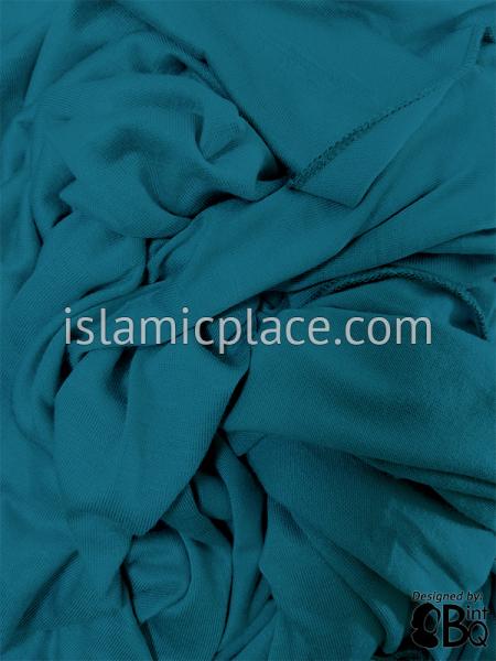 Himalaya Blue Plain - Jamila Jersey Shayla Long Rectangle Hijab 30"x70"