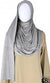 Silver Plain - Jamila Jersey Shayla Long Rectangle Hijab 30"x70"