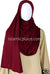 Burgundy Plain - Jamila Jersey Shayla Long Rectangle Hijab 30"x70"