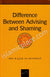 Difference Between Advising and Shaming