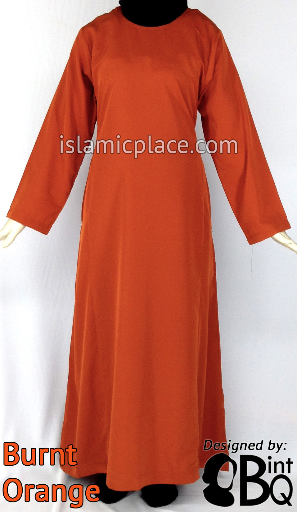 Burnt Orange - Girl's Basics Plain Abaya by BintQ