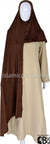 Brown Plain - Easy Aisha Jersey Shayla Long Rectangle Hijab 30"x70"