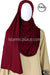 Burgundy Plain - Easy Aisha Jersey Shayla Long Rectangle Hijab 30"x70"