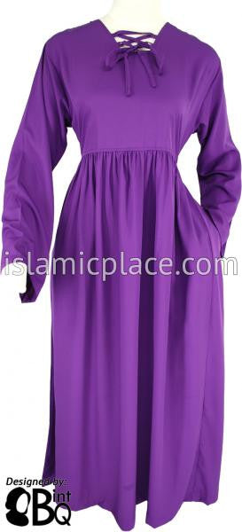 Purple - Girl's Yaminah Swing Abaya by BintQ - BQ42