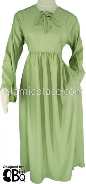 Mint Green - Girl's Yaminah Swing Abaya by BintQ - BQ42 - The Islamic Place Mint Green - Girl's Yaminah Swing Abaya by BintQ - BQ42 - The Islamic Place