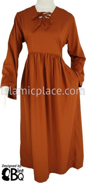 Rust - Girl&#39;s Yaminah Swing Abaya by BintQ - BQ42