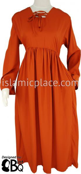 Burnt Orange - Girl's Yaminah Swing Abaya by BintQ - BQ42