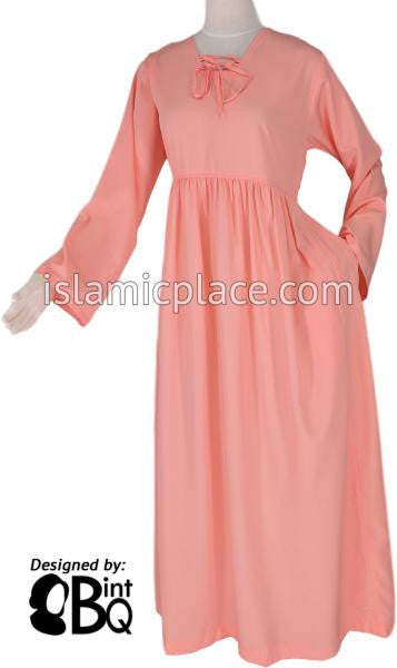 Peach - Girl's Yaminah Swing Abaya by BintQ - BQ42