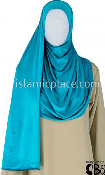 Aqua Plain - Jamila Jersey Shayla Long Rectangle Hijab 30"x70"