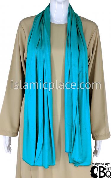 Aqua Plain - Jamila Jersey Shayla Long Rectangle Hijab 30"x70"