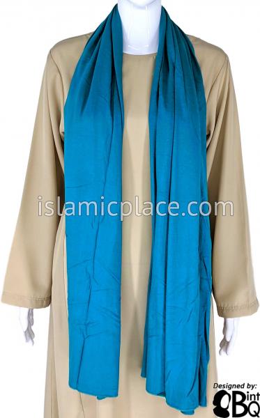 Light Teal Plain - Jamila Jersey Shayla Long Rectangle Hijab 30"x70"