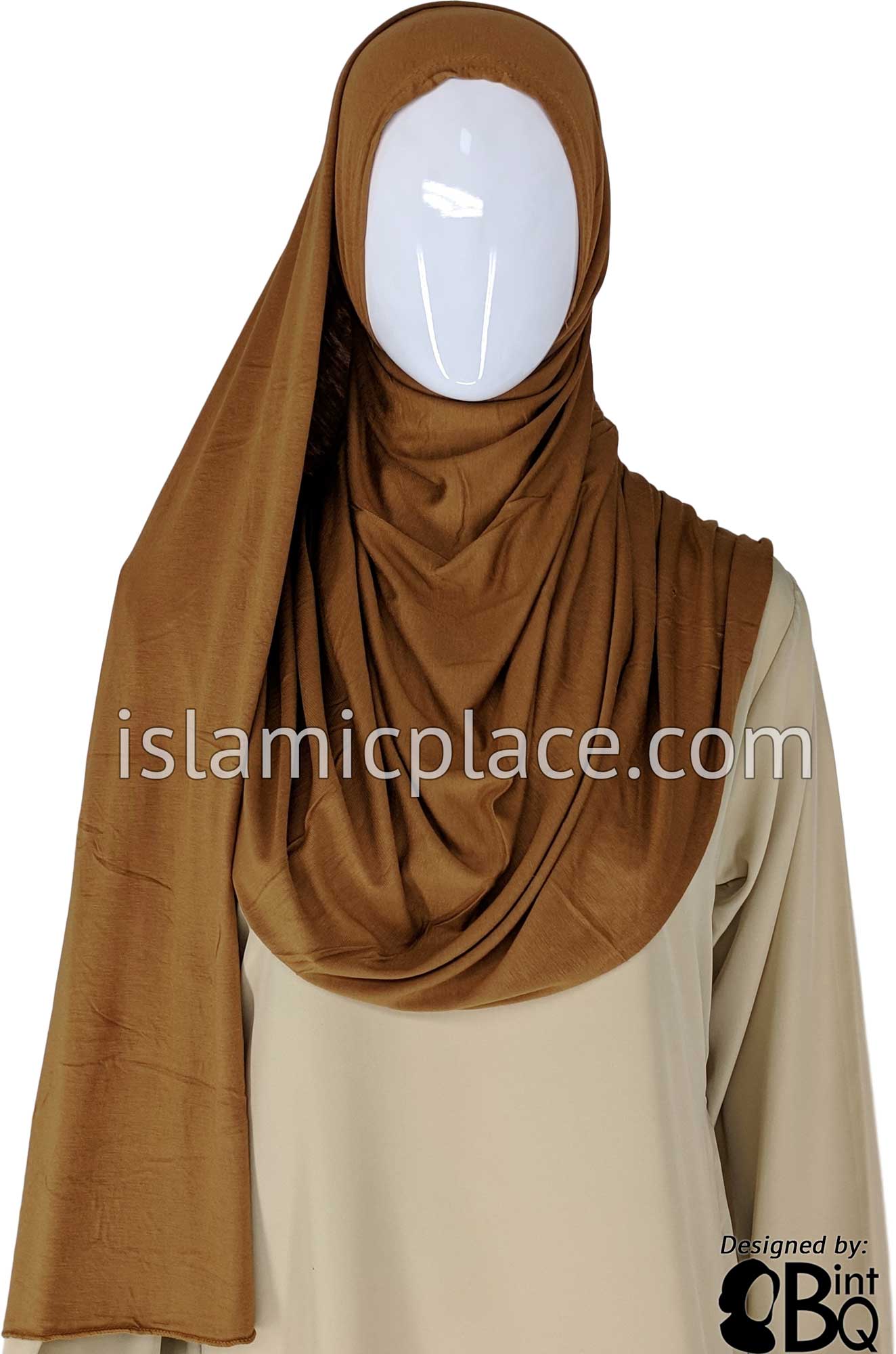 Pumpkin Spice Plain - Jamila Jersey Shayla Long Rectangle Hijab 30"x70"
