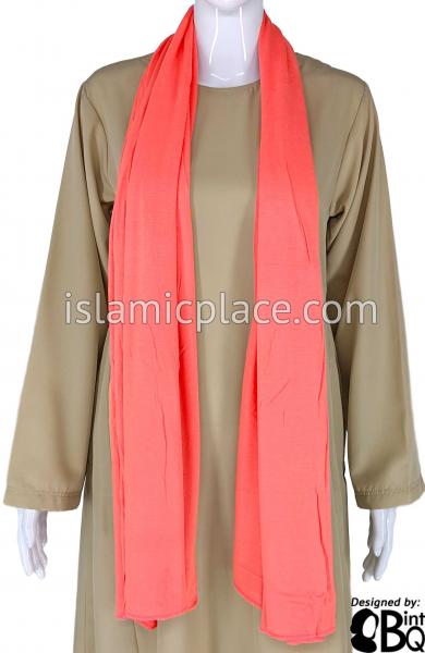 Salmon Plain - Jamila Jersey Shayla Long Rectangle Hijab 30"x70"