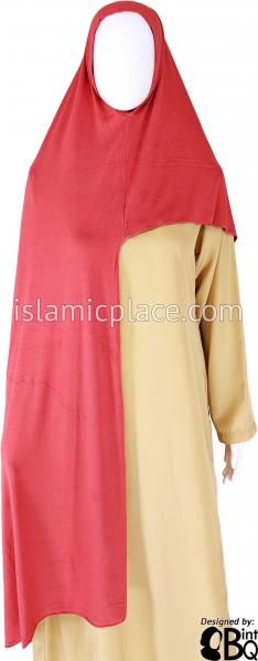 Clay Red Plain - Easy Aisha Jersey Shayla Long Rectangle Hijab 30"x70"
