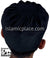 Black - Namazi Crown Pleated Solid Kufi