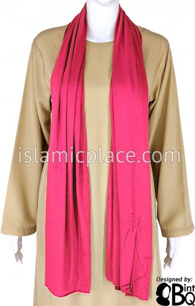 Fuchsia Pink Plain - Jamila Jersey Shayla Long Rectangle Hijab 30"x70"