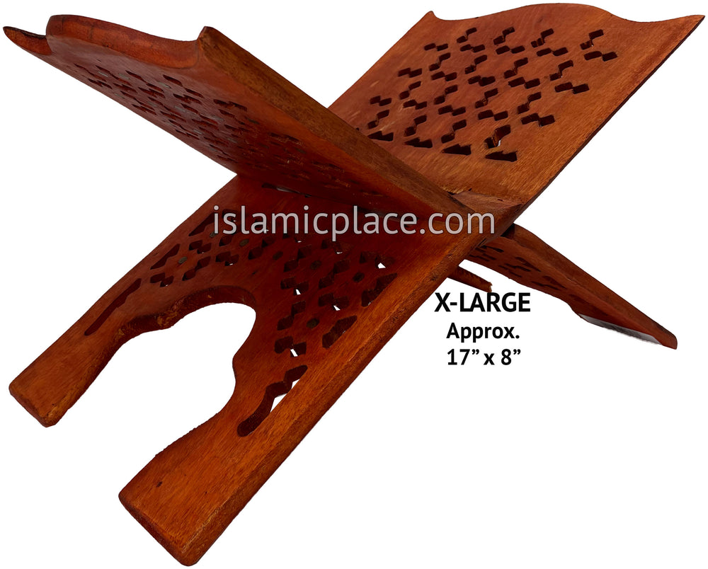 Mujeeb Design Wooden Carved Quran book holder - X-Large Rehal - The ...