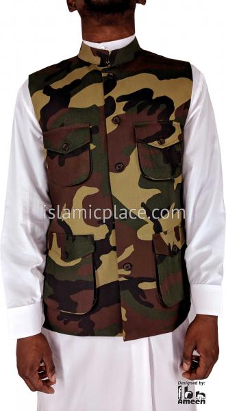 Camo waistcoat online