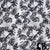 Butterfly Fireworks in Black on White Base with Black Wrap - Kuwaiti Scarf