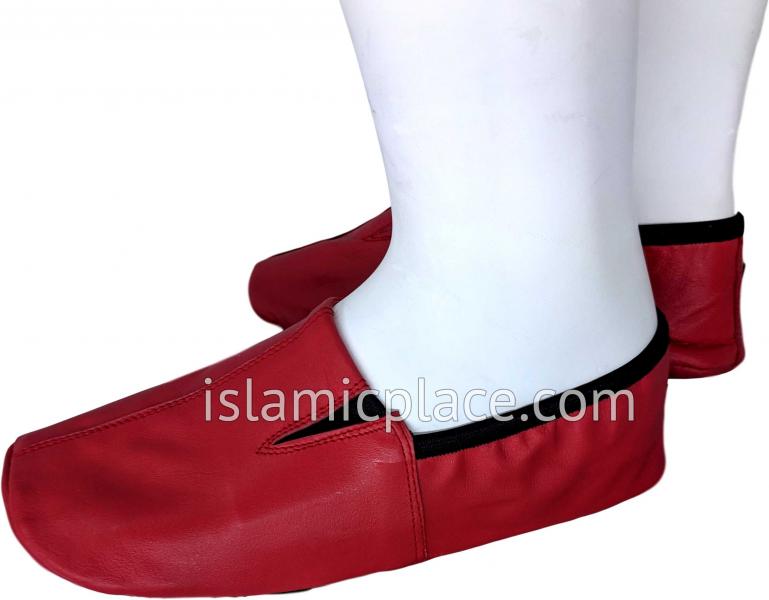 Coral - Ankle Low-cut Khuff Leather socks