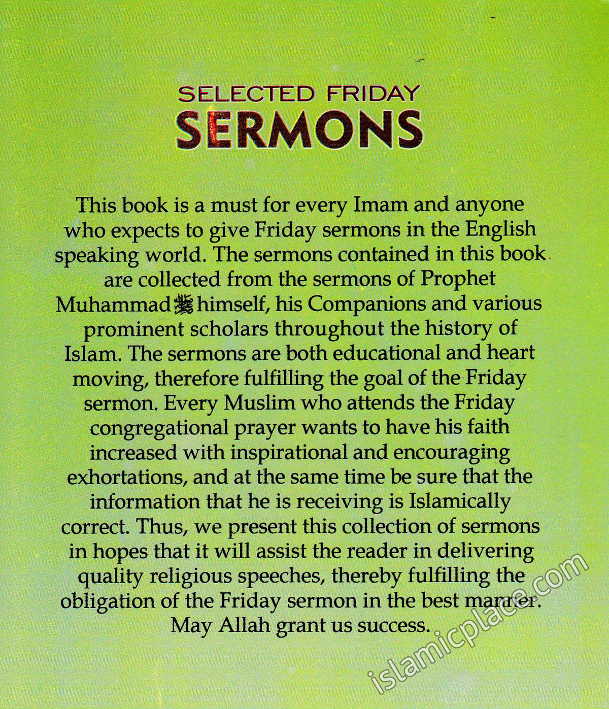 Selected Friday Sermons (Paperback)