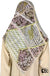 Pink, White, Yellow Abstract - 45" Square Printed Khimar