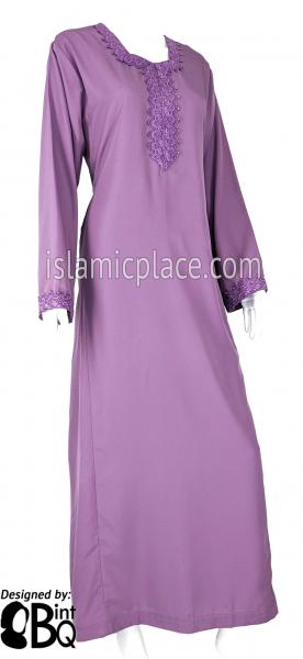 Lavender - Laila with Lace Style Abaya by BintQ - S6
