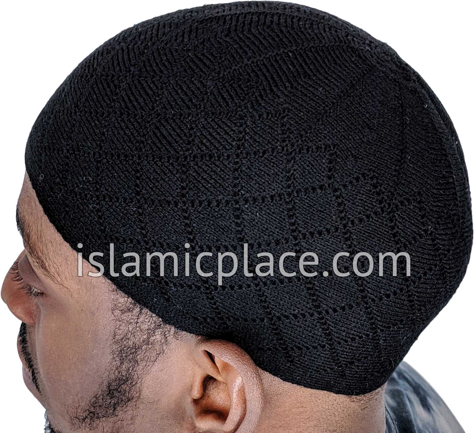 Black - Warm Wool Knitted Mufti Style Kufi
