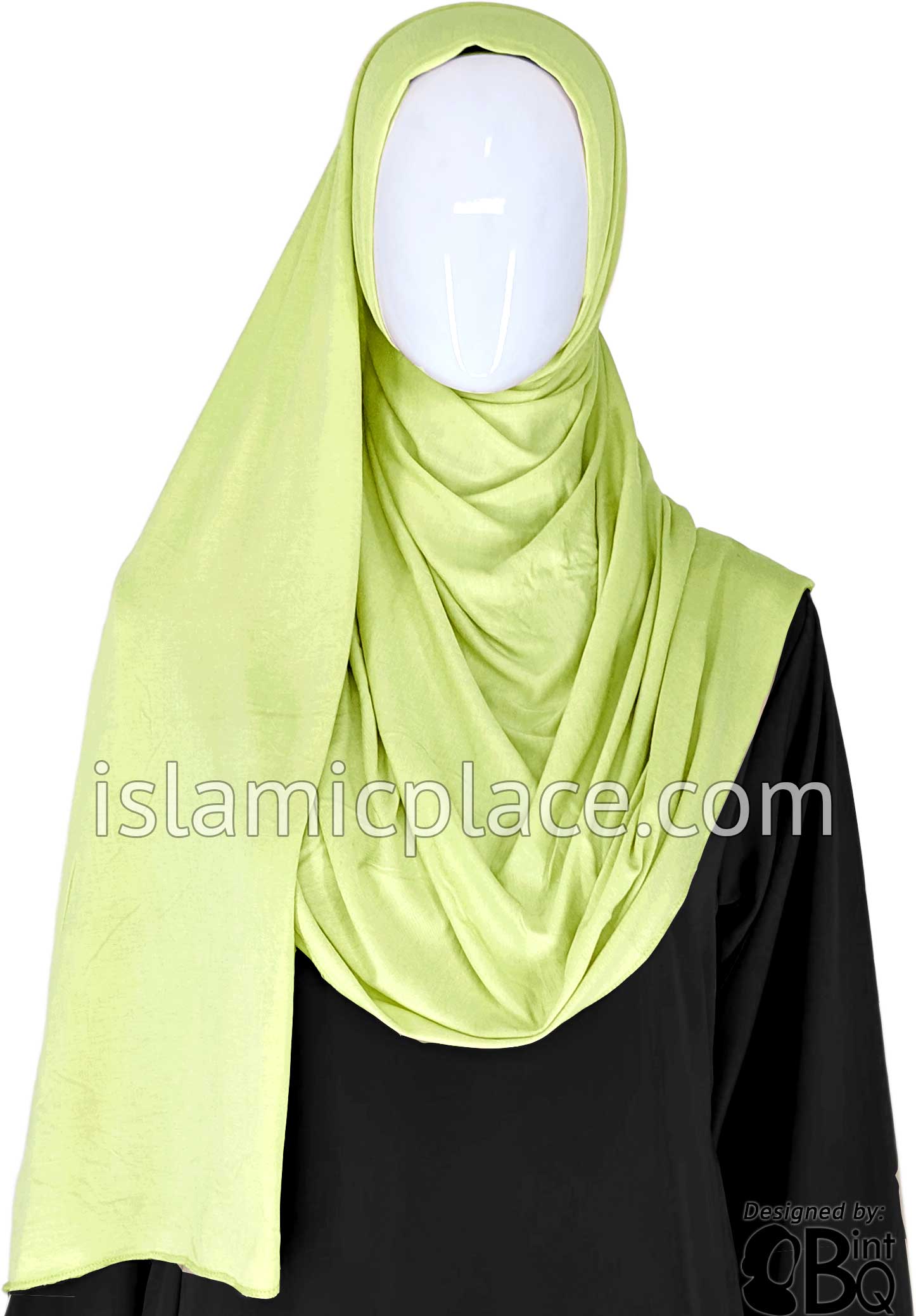Pear Green Plain - Jamila Jersey Shayla Long Rectangle Hijab 30"x70"