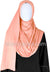 Peach Plain - Jamila Jersey Shayla Long Rectangle Hijab 30"x70"