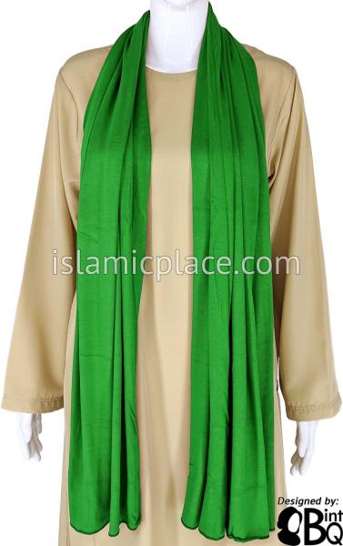 Emerald Green Plain - Jamila Jersey Shayla Long Rectangle Hijab 30"x70"