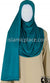 Teal Plain - Jamila Jersey Shayla Long Rectangle Hijab 30"x70"