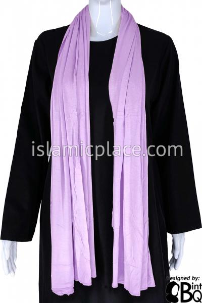 Lavender Plain - Jamila Jersey Shayla Long Rectangle Hijab 30"x70"