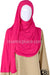 Neon Pink Plain - Jamila Jersey Shayla Long Rectangle Hijab 30"x70"